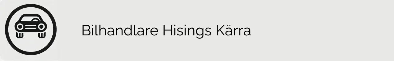 Bilhandlare Hisings Kärra